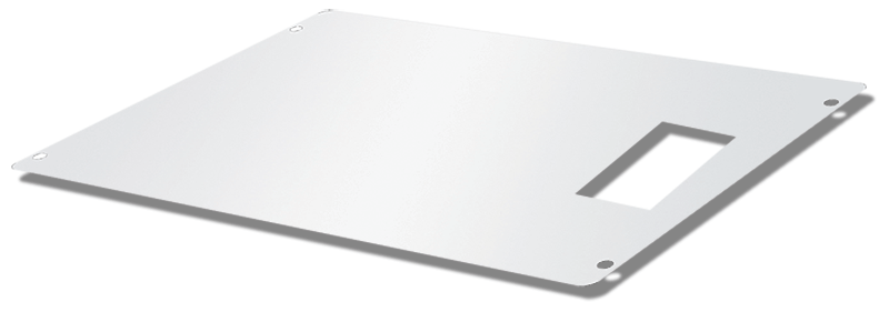 Kenworth KW - FRONT DECK PLATE 96"X27" - FLUSH MOUNT W/AIR LINE BOX CUTOUT