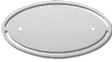 Peterbilt EMBLEM ACCENT PB - OVAL - W/CUTOUTS- PR