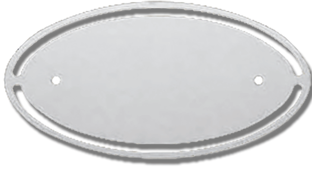 Peterbilt EMBLEM ACCENT PB - OVAL - W/CUTOUTS- PR