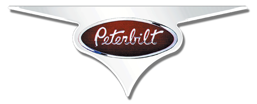 Peterbilt EMBLEM ACCENT PB - OVAL - W/ 3 - EXTENSIONS - PR