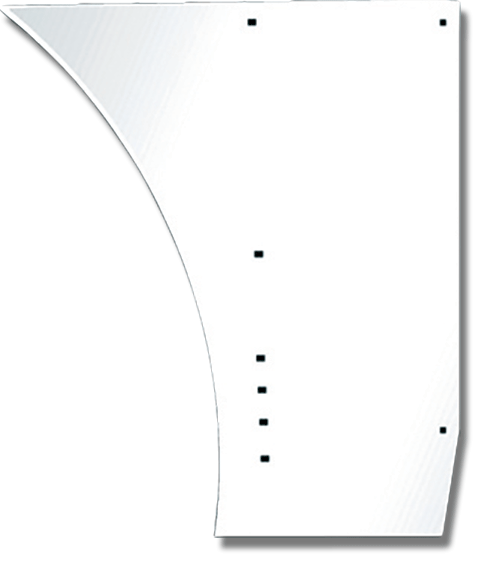 Peterbilt PB LOWER HOOD PANEL - EXTENDED HOOD - 379 1987 & NEWER - PR
