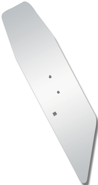 Peterbilt PB HOOD LATCH TRIM - EXTENDED HOOD - 2 PC