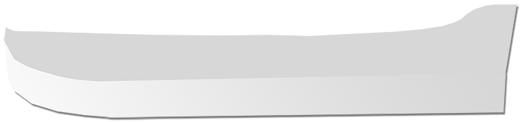 Peterbilt PB 389 FENDER SUPPORT COVER - REAR