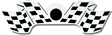 Peterbilt PB KEY GUARD - CHECKERED FLAG -PR