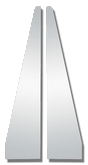Peterbilt PB 389 OUTSIDE DOOR TRIM - CORNER ANGLE - PR