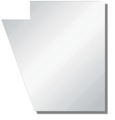 Peterbilt PB 379 - HOOD EXTENSION PANEL -WIDE REPLACEMENT NOTCHED - BLANK - PR
