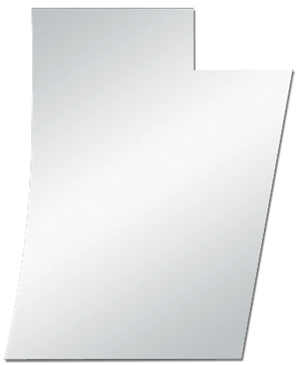 Peterbilt PB 389 - HOOD EXTENSION PANEL -WIDE REPLACEMENT NOTCHED - BLANK - PR