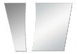 Peterbilt PB 389 - HOOD EXTENSION PANEL - WIDE REPLACEMENT - BLANK - W/UREA - PR