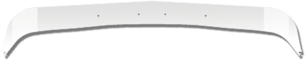 Peterbilt PB BUG SHIELD - STAINLESS - 579
