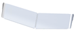 VISOR,PETERBILT 579 ULTRA LOFT,16 INCHES WIDE,STAINLESS STEEL,STD MOUNT