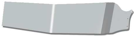 Peterbilt PB - 12" GANGSTER VISOR - FITS ANY - 370 SERIES & 380 SERIES