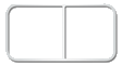 Peterbilt PB 70" SLEEP TRAIND WINDOW TRIM PR