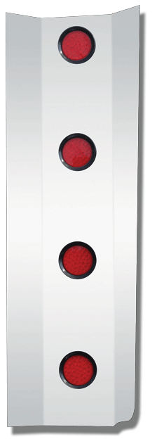 Peterbilt PB SPEEPER REAR CORNER FILLER PANELS - 379,389 - 4 - 4" LEDS - PR