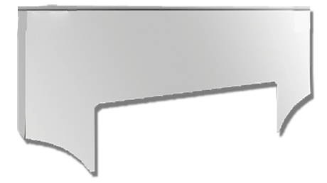 Peterbilt PB SLEEPER SHOCK COVER - 379,389 ANGLED FULL COVER