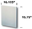 Peterbilt REFRIGERATOR DOOR COVER - 1 PC - STAINLESS
