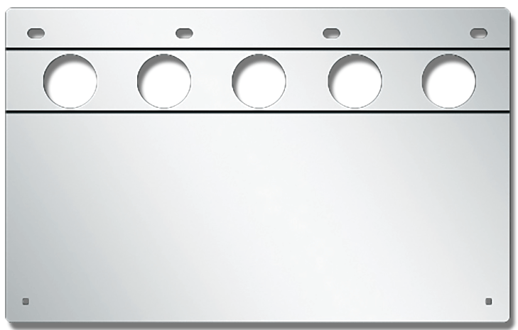 ANTI-SAIL LITE BOX - NO/LIGHTS - 2" RD HOLES - 15" X 24" - PR