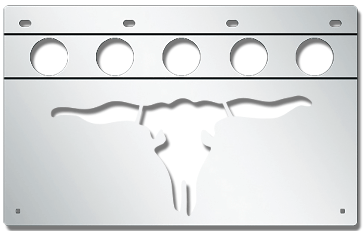ANTI-SAIL LITE BOX - NO/LIGHTS - 2" RD HOLES - STEER HEAD - 15" X 24" - PR