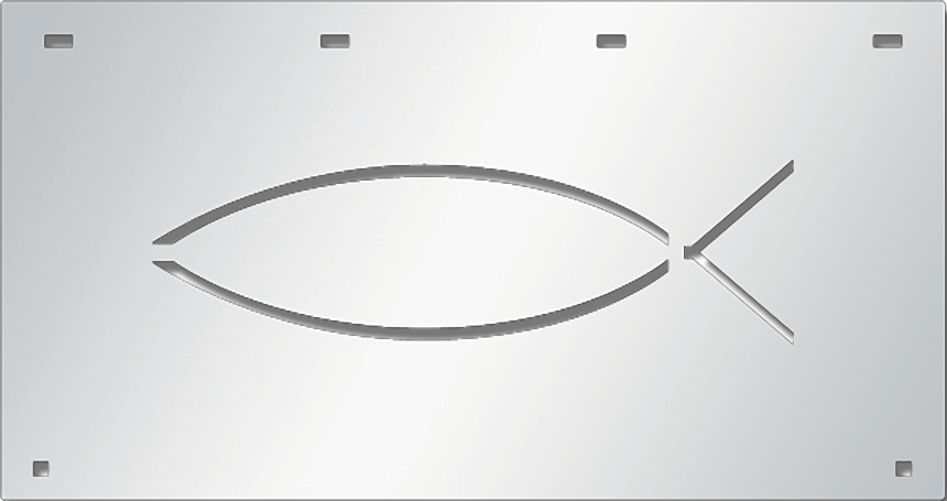 ANTI-SAIL PANELS - FISH - 15" X 24" - PR