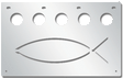 ANTI-SAIL LITE BOX - NO/LIGHTS - 2" RD HOLES - FISH - PR