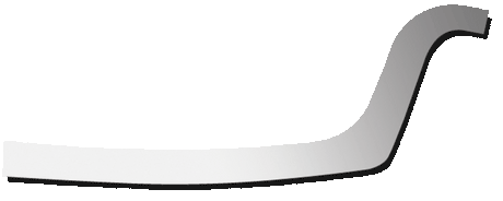 Volvo TOP FENDER TRIM - 830, 880 SERIES