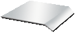 Volvo DECK PLATE 45"X34-1/2" REAR - SMOOTH STAINLESS W/LIPS
