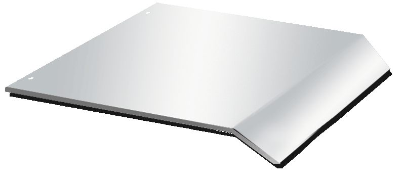 Volvo DECK PLATE 45"X34-1/2" REAR - SMOOTH STAINLESS W/LIPS