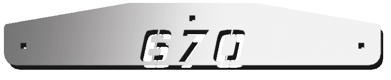 Volvo FLAP WEIGHTS - REAR - 24" - 670 LOGO