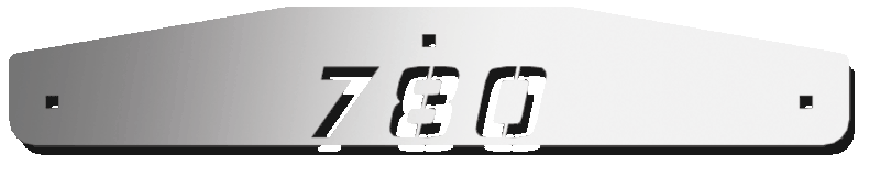 Volvo FLAP WEIGHTS - REAR - 24" - 780 LOGO