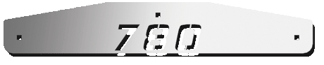 Volvo FLAP WEIGHTS - REAR - 24" - 780 LOGO